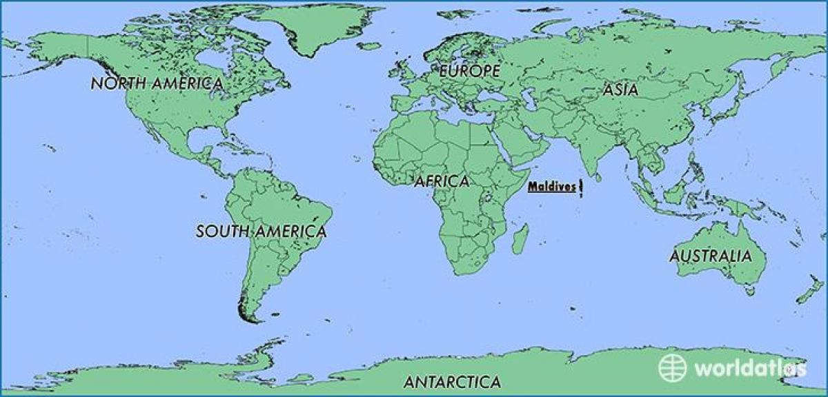 Մալդիվներ քարտեզի հարեւան երկրների