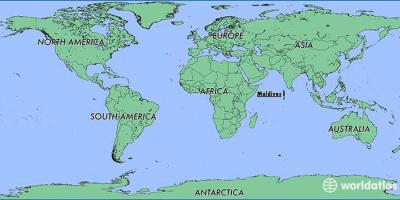 Մալդիվներ քարտեզի հարեւան երկրների